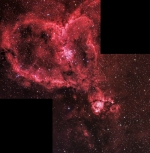 Ic1795 e IC1805 Nebulosa Cuore - Mosaico