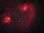 IC405 Fleming Star Nebula e IC410 Tadpole Nebula