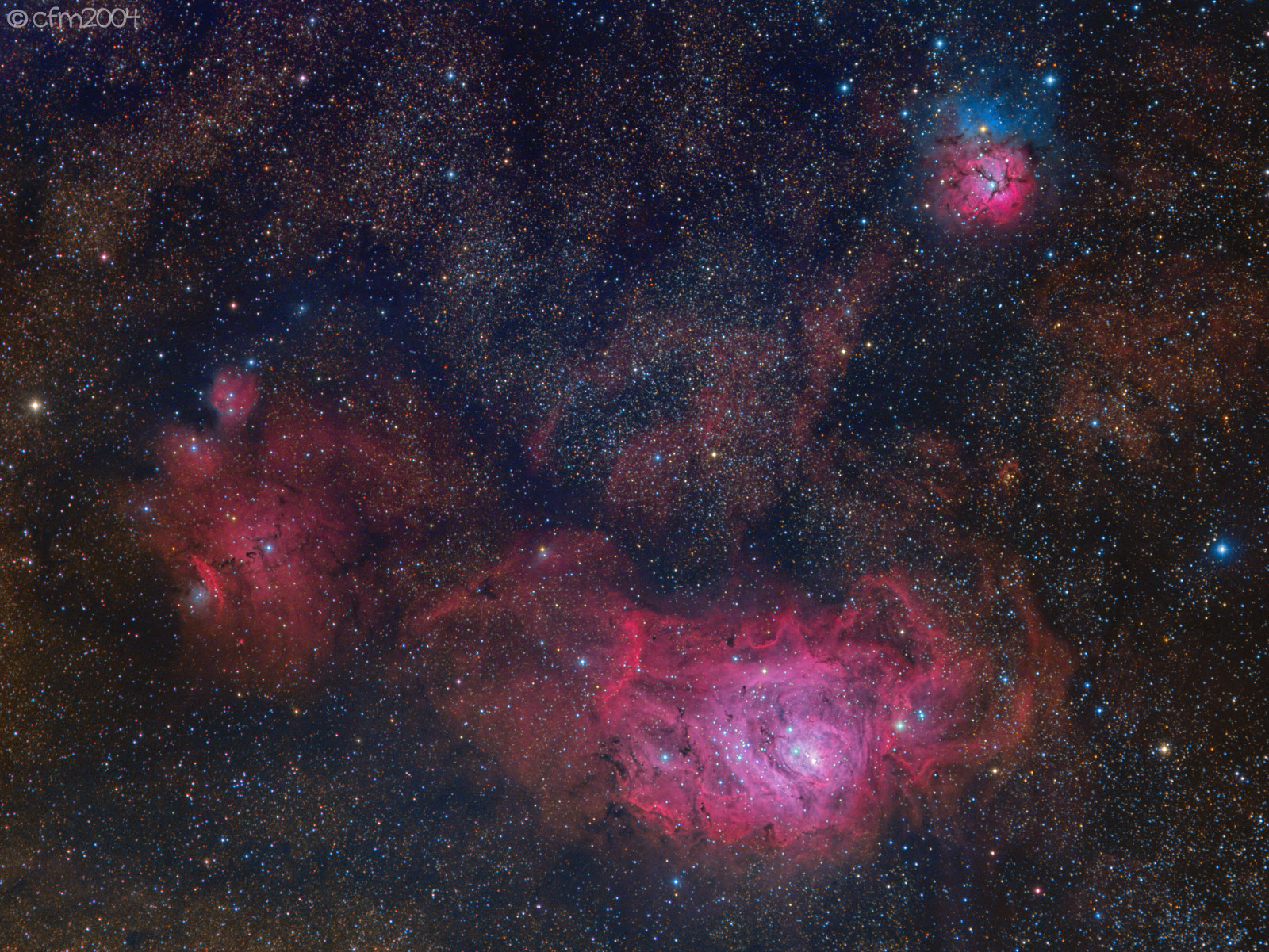 M8-M20-NGC6559 nel Sagittario